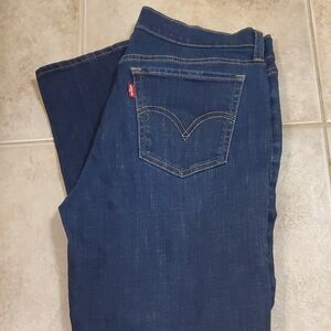 Levi's Women's Dark Blue Straight Leg Jeans